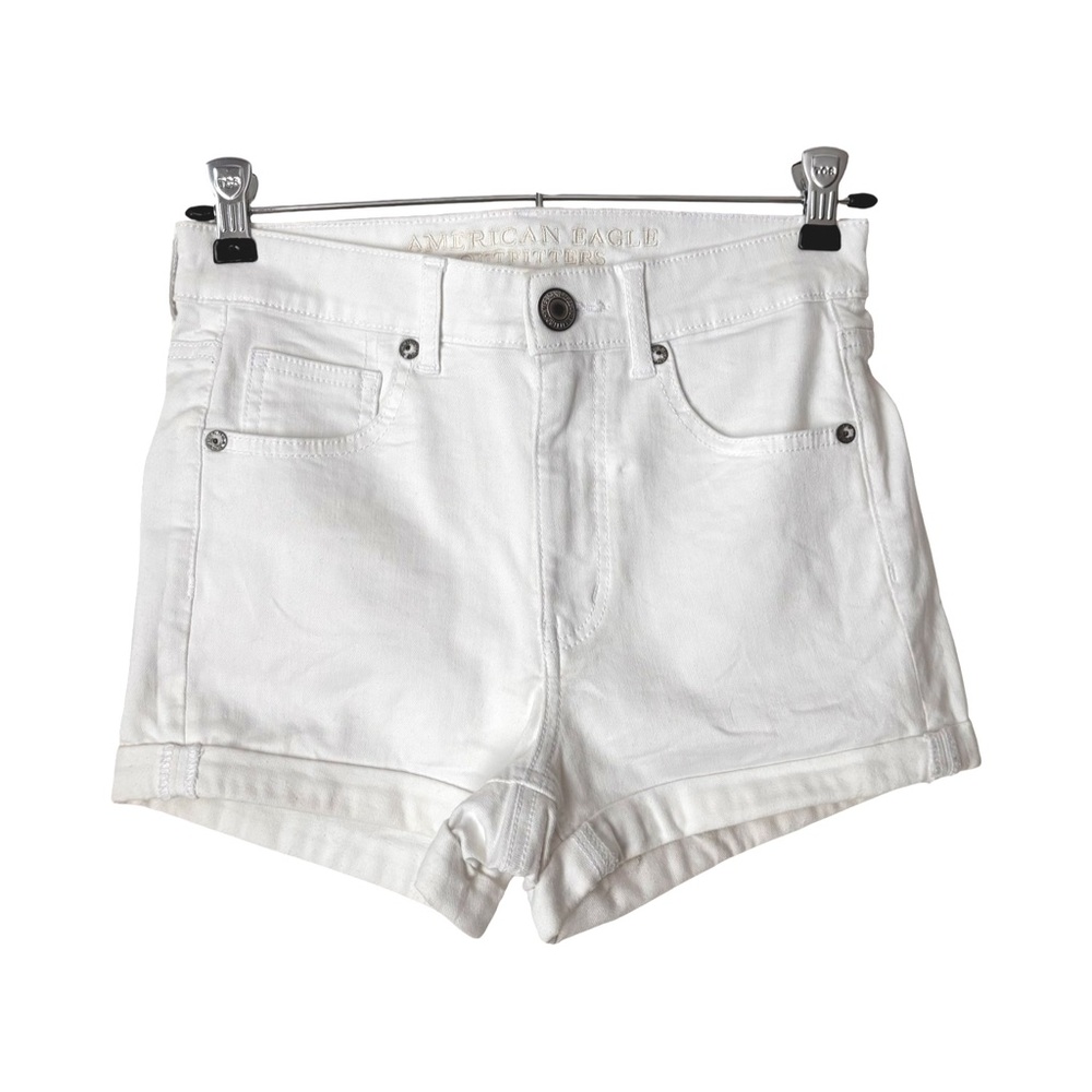 AEO white twill shorts in size 2